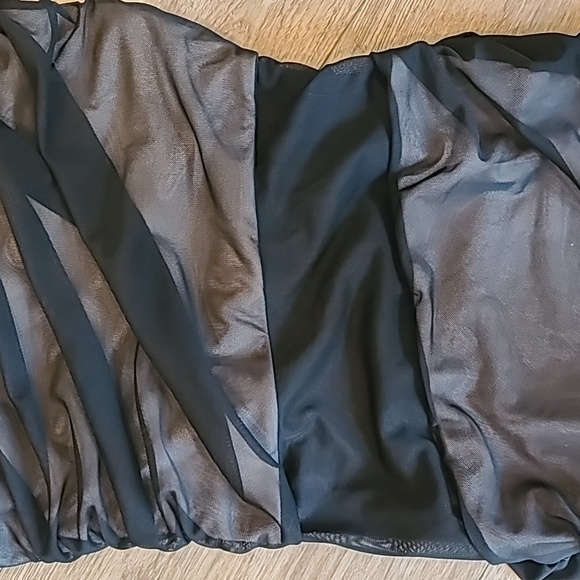 Zara tulle semi sheer dress new! Sz small black . - Picture 6 of 8